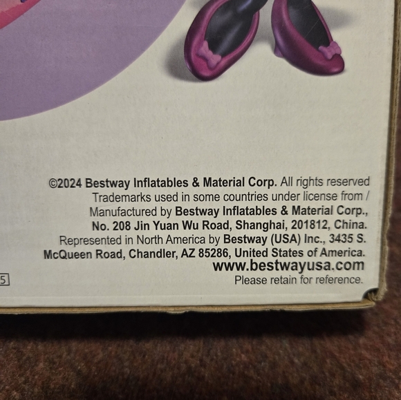 New! Minnie Shaded Baby Boat Ages 1-2 Pink And Purple - Picture 4 of 4